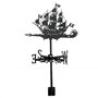 Girouette Bateau Pirate Girouettes Météo pour Le Jardin Toit Montage Girouette pour Cour Indicateur de Direction du Vent en méta
