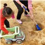 pelle de sable de plage en bois