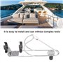 Support de bouée de sauvetage marine de bateau, support de fer à cheval de bouée de sauvetage de petit volume sélection d'angle 