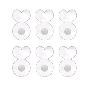 KIIFENG Lot de 6 rehausseurs de boucles d'oreilles en acrylique pour boucles d'oreilles lourdes