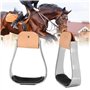 Étriers D'équitation, étriers Occidentaux Rembourrés en Aluminium pour L'équitation et L'entraînement