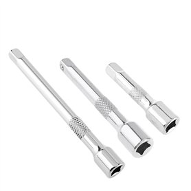 NSNGPAFACZ 3 pièces 1/4 Pouces Barre d'extension clé à Douille à cliquet Adaptateur Manchon en Acier au Chrome Vanadium 50/75/10