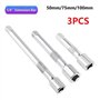 NSNGPAFACZ 3 pièces 1/4 Pouces Barre d'extension clé à Douille à cliquet Adaptateur Manchon en Acier au Chrome Vanadium 50/75/10