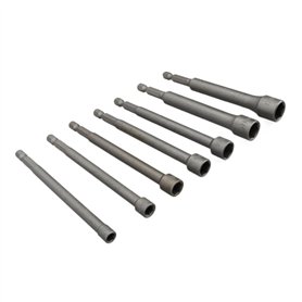 NSNGPAFACZ 7 pièces métrique Impact Extension forets Adaptateur 5-12mm clé à Douille Barre Longue écrou Hexagonal Jeu de Douille