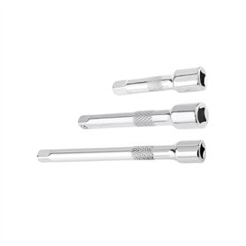 NSNGPAFACZ 3 pièces 1/4 Pouces Barre d'extension en Acier chromé Adaptateur de clé à Douille à cliquet Adaptateur de perceuse él