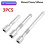 NSNGPAFACZ 3 pièces 1/4 Pouces Barre d'extension en Acier chromé Adaptateur de clé à Douille à cliquet Adaptateur de perceuse él