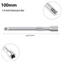 NSNGPAFACZ 3 pièces 1/4 Pouces Barre d'extension en Acier chromé Adaptateur de clé à Douille à cliquet Adaptateur de perceuse él