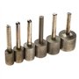 KPLYDSASTD Têtes de meulage cylindriques en Diamant, 6 pièces, 12/14/16/18/20/25mm, Pointes montées, mèches de perçage for Outil