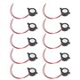 Morain Lot de 10 Buzzers électroniques SFM-20B DC3-24V Piézoélectriques 87dB avec câble pour circuit