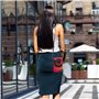 Petit sac à main pour téléphone portable avec motif manette de jeu bleue – Sangle réglable pour femmes et adolescentes – Idéal p