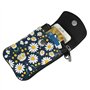 Petit sac à main pour téléphone portable avec motif manette de jeu bleue – Sangle réglable pour femmes et adolescentes – Idéal p