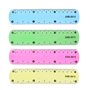Hyclam Règle souple multicolore flexible de 15 cm pour papeterie