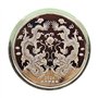 LEEINTO Pièce de Collection 2024 Année du Dragon Médaille commémorative du Zodiaque Chinois Plaqué Or et Argent Pièce de Collect