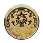 LEEINTO Pièce de Collection 2024 Année du Dragon Médaille commémorative du Zodiaque Chinois Plaqué Or et Argent Pièce de Collect