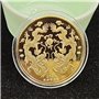 LEEINTO Pièce de Collection 2024 Année du Dragon Médaille commémorative du Zodiaque Chinois Plaqué Or et Argent Pièce de Collect