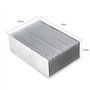 Dissipateur Thermique de Radiateur en Aluminium Argenté pour Dispositifs Semi-conducteurs à Transistor D'amplificateur à LED Hau