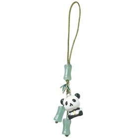 Ruarby Élégant pendentif en forme de pandas/éventail