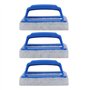 Lot de 3 brosses à récurer de piscine portables avec poignée ergonomique pour faciliter les éviers, les spas et les baignoires