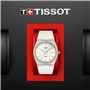 Tissot PRX white man watch only time T137.410.17.011.00 silicone strap
