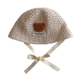 yanwuwa Chapeau de soleil pour enfants - Chapeau cloche pour enfant - Motif ours - Chapeau respirant confortable pour garçons et