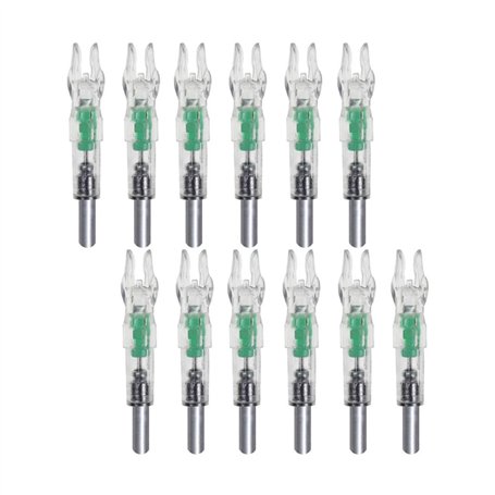 Encoches de flèche LED en plastique lumineux pour tir à l'arc 12 pièces encoches lumineuses pour flèches queue d'arc couleurs al