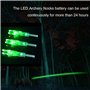 Encoches de flèche LED en plastique lumineux pour tir à l'arc 12 pièces encoches lumineuses pour flèches queue d'arc couleurs al