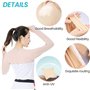 SHITOOMFE 6pcs Manche de châle de châle, Protection UV Refroidissement Manche Trou du Doigt Protection pour Hommes et Femmes act