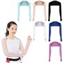 SHITOOMFE 6pcs Manche de châle de châle, Protection UV Refroidissement Manche Trou du Doigt Protection pour Hommes et Femmes act