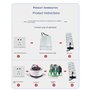 UPIKIT Humidificateur D'atomisation à 12 Têtes, Machine à Brouillard Dc48v, Plaque D'atomisation De Bassin, 300 W, avec Alimenta