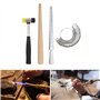 KASFDBMO Lot de 4 outils de mesure de bagues et mandrins pour bijoux