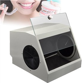 Qiang Boîte De Polissage De Meulage Dentaire Protecteur De Rodage Sablage Boîtier Anti-Poussière Dépoussiéreur De Sableuse Denta