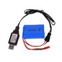 4 V 3P Chargeur de batterie Liion Prise télécommande Prise positive USB Chargeur Câble de charge