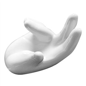 1 support de main en céramique blanche fabriqué à la main pour 6 trous/12 trous Ocarina Base en céramique pour les amateurs de m