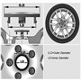 4 Pièces Voiture Cache Moyeux pour Peugeot 205 GTI 65mm,Capuchons Centre Roue Moyeu Enjoliveur Jantes Enjoliveurs Résistant Corr