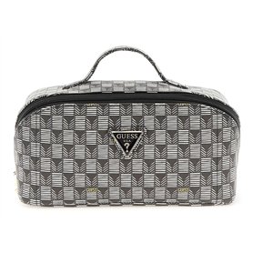 GUESS G Wave Large Cosmetic Travel Bag Black Logo