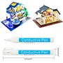 ZICHENXR Stylo conducteur stylo conducteur pratique stylo de peinture électrique stylo à encre conductrice outil de réparation p