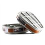 Lot de 2 cartouches respiratoires 6001CN pour filtre à gaz organique anti-produits chimiques pour masque de protection 6200 6001
