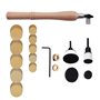 Kit de ponçage pour bol - Outils de tour à bois avec crochets - Disques de ponçage de 2