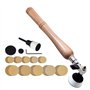 Kit de ponçage pour bol - Outils de tour à bois avec crochets - Disques de ponçage de 2,5 cm - Plaques de support de 5,1 cm - In