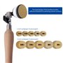 Kit de ponçage pour bol - Outils de tour à bois avec crochets - Disques de ponçage de 2,5 cm - Plaques de support de 5,1 cm - In