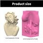ZwaitL Moule en silicone pour plantes succulentes en forme de fille faite à la main pour vase en béton - Moule créatif en résine