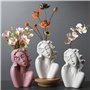 ZwaitL Moule en silicone pour plantes succulentes en forme de fille faite à la main pour vase en béton - Moule créatif en résine