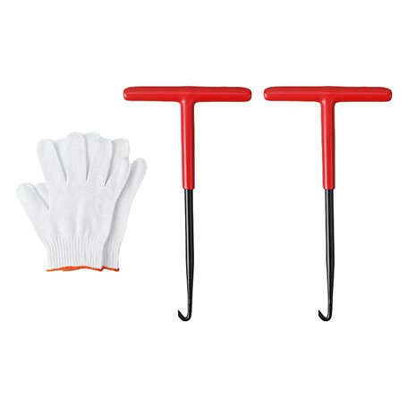 ZwaitL Lot de 2 crochets de ressort d'échappement pour moto - Extracteur de ressort en métal - Extracteur de poignée en T
