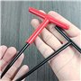 ZwaitL Lot de 2 crochets de ressort d'échappement pour moto - Extracteur de ressort en métal - Extracteur de poignée en T