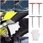 ZwaitL Lot de 2 crochets de ressort d'échappement pour moto - Extracteur de ressort en métal - Extracteur de poignée en T