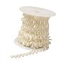 Collier de perles artificielles élégantes pour travaux manuels et décoration de mariage avec lustre nacré
