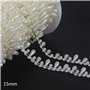 Collier de perles artificielles élégantes pour travaux manuels et décoration de mariage avec lustre nacré