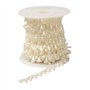 Collier de perles artificielles élégantes pour travaux manuels et décoration de mariage avec lustre nacré