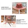 Tomantery Accessoire d'apiculture, Protection sûre à 360 °, Pratique à Utiliser, Chapeau de Protection d'apiculteur de Cow-Boy a