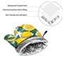 YYHHAOFA Ensemble de 4 pièces de cuisson de cuisine à motif citron jaune – Gant de four isolé et maniques pour une protection an